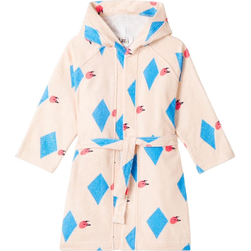 Jellymallow Diamond Bird printed terry robe