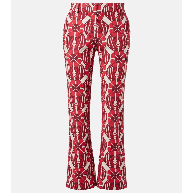 La DoubleJ 24/7 printed cotton straight pants