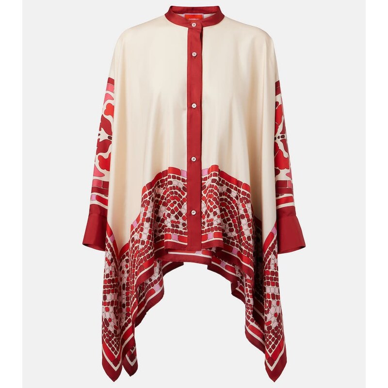 La DoubleJ Foulard printed silk twill shirt