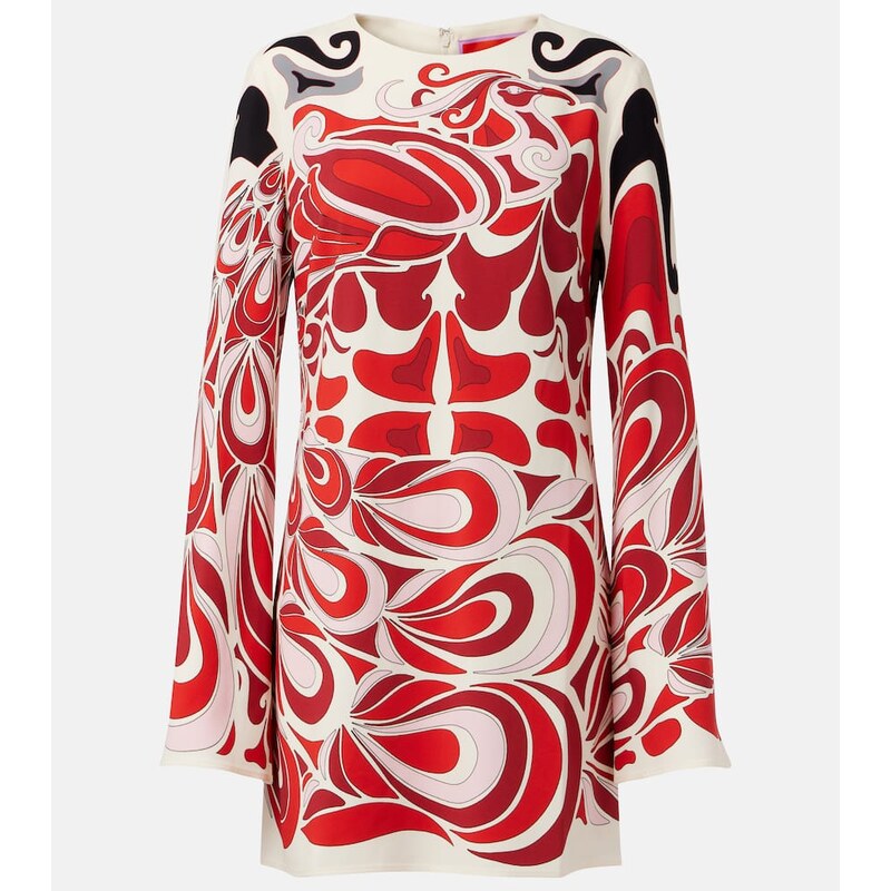 La DoubleJ Supremes printed satin minidress