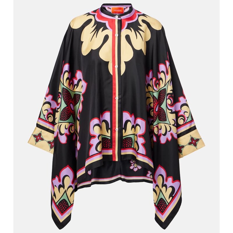 La DoubleJ Foulard printed silk blouse