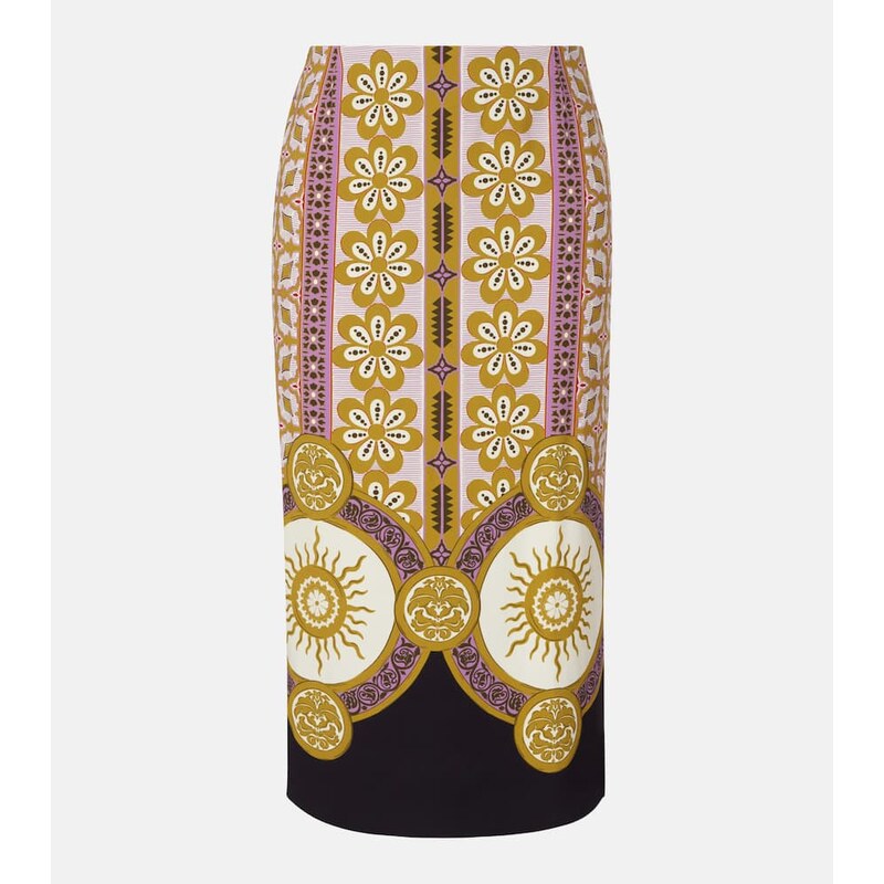 La DoubleJ Printed pencil skirt