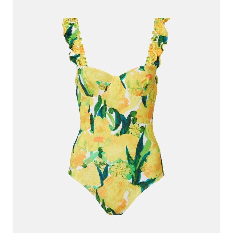 La DoubleJ Boop floral ruffled swimsuit