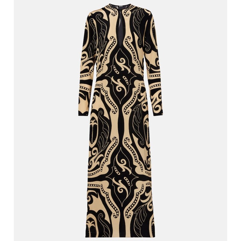 Johanna Ortiz Printed silk maxi dress