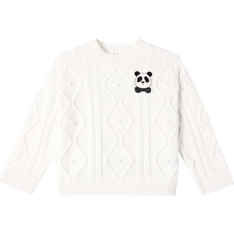 Mini Rodini Cable-knit cotton sweater