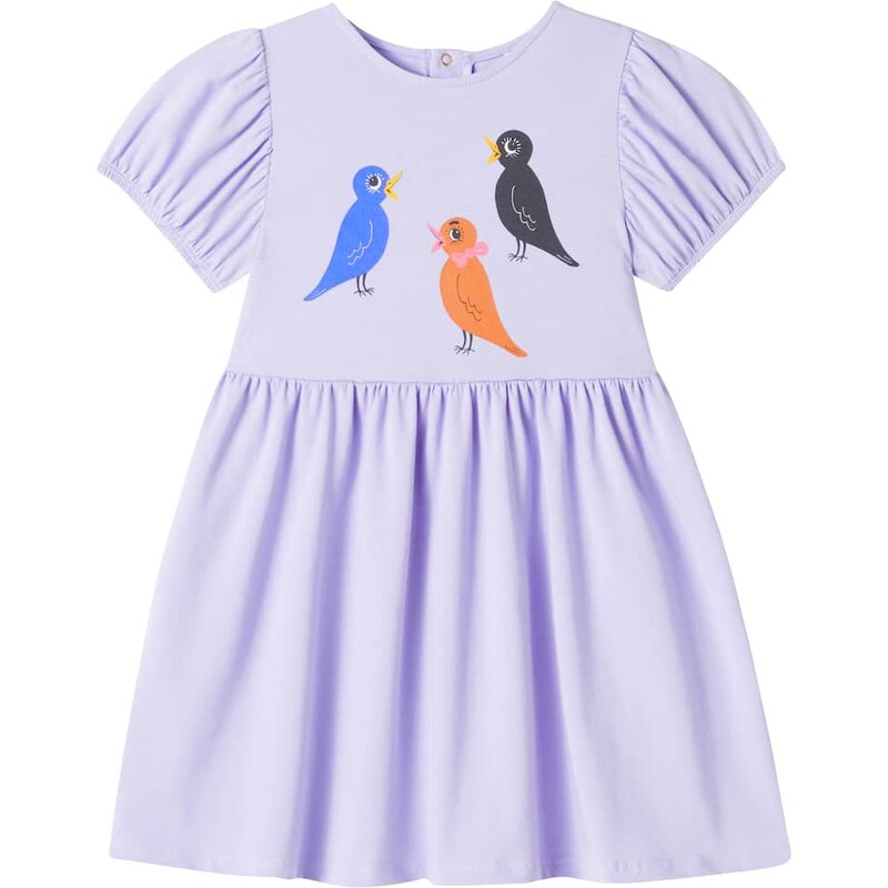 Mini Rodini Printed cotton-blend dress