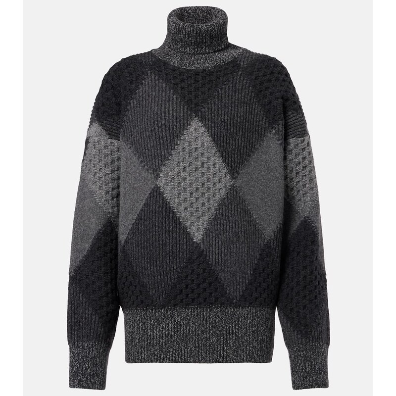 Stella McCartney turtleneckový rolák v šedé barvě
