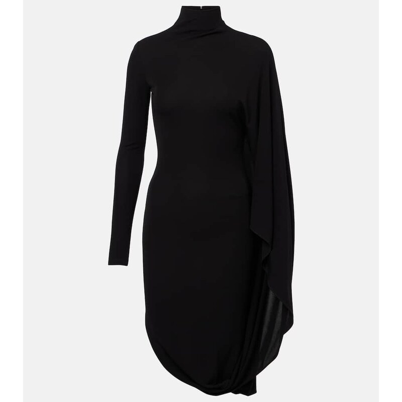 Stella McCartney Draped high-neck midi dress