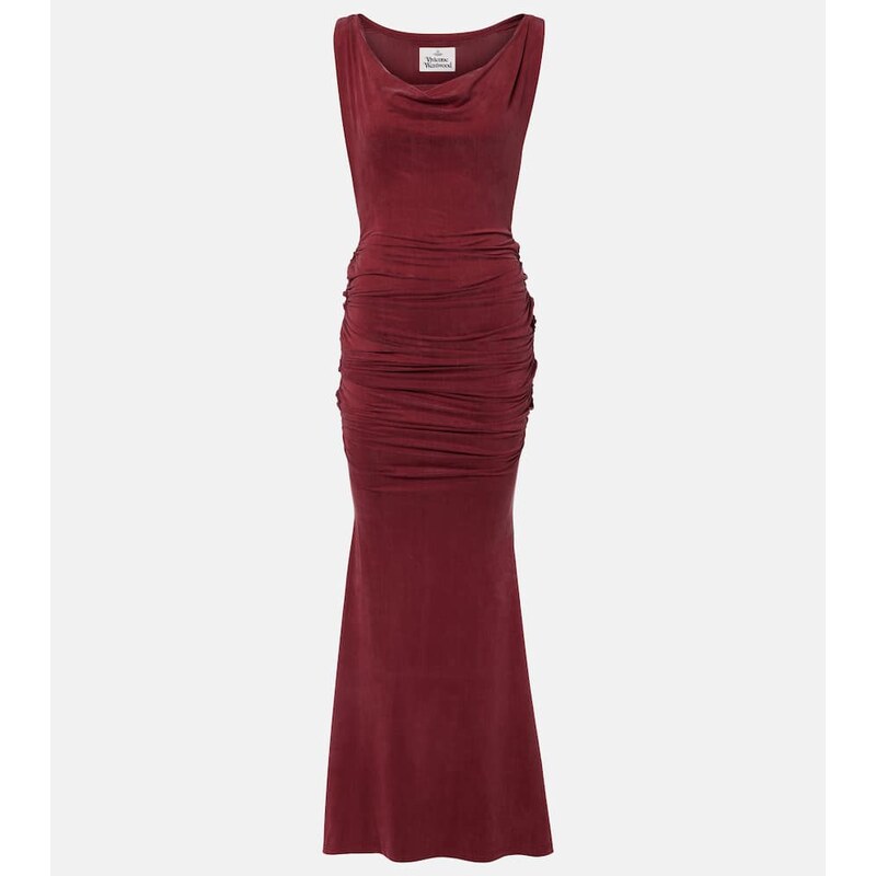 Vivienne Westwood Liz draped jersey maxi dress