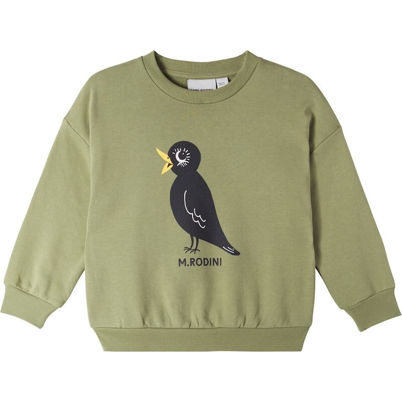 Mini Rodini Blackbird cotton jersey sweatshirt