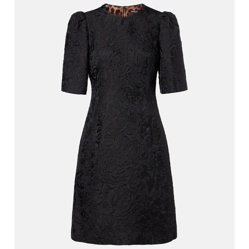 Dolce&Gabbana Cotton and silk-blend minidress