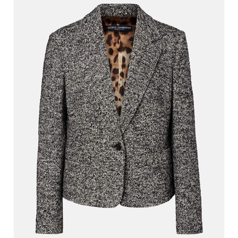Dolce&Gabbana Wool, silk, and alpaca-blend jacket