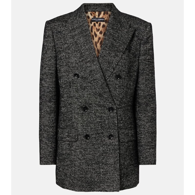Dolce&Gabbana Double-breasted wool-blend jacket