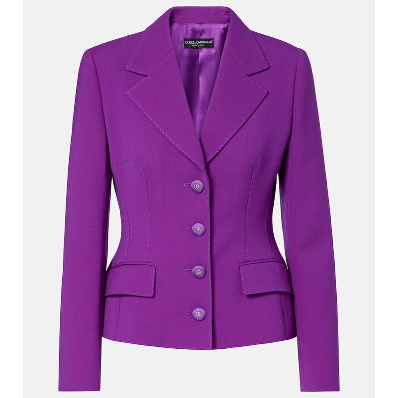Dolce&Gabbana Virgin wool crÃªpe blazer