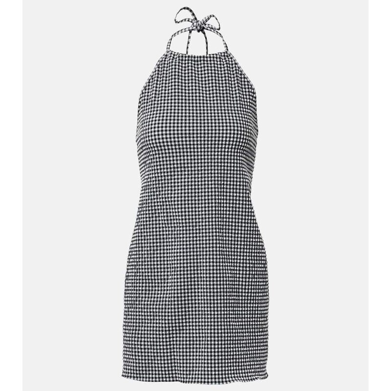 Hunza G Gingham seersucker minidress