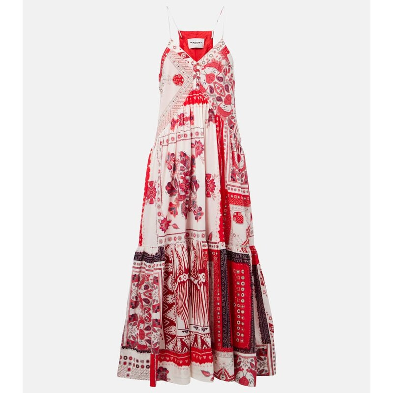 Marant Etoile Sabbage printed cotton midi dress