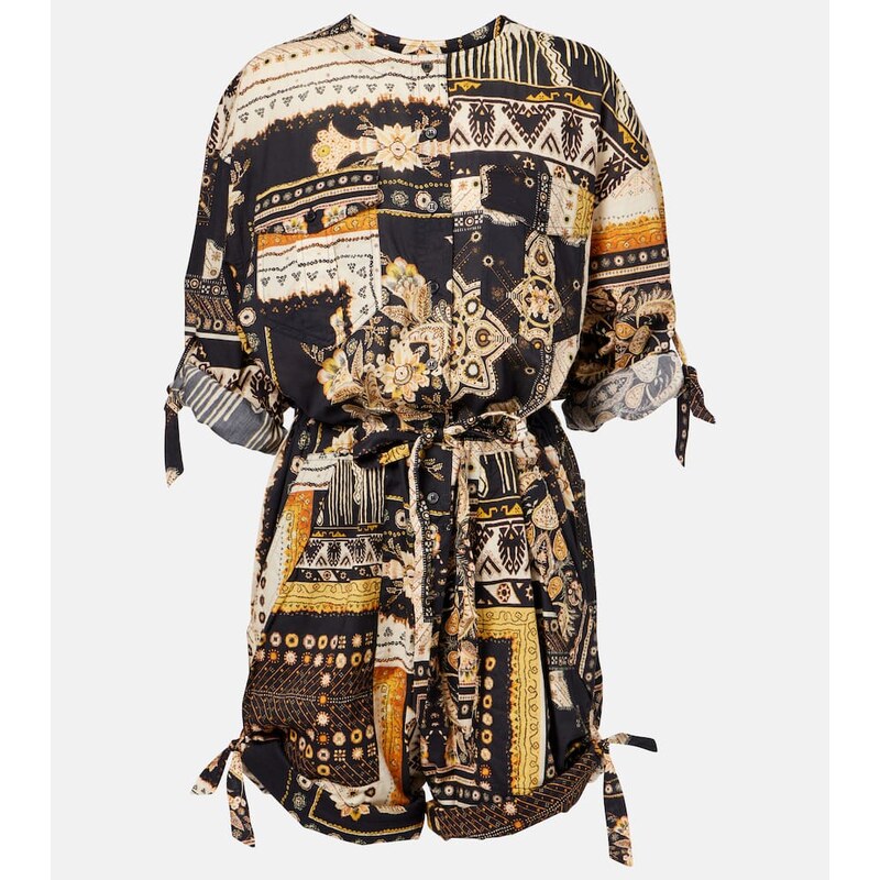 Marant Etoile Niely printed cotton romper