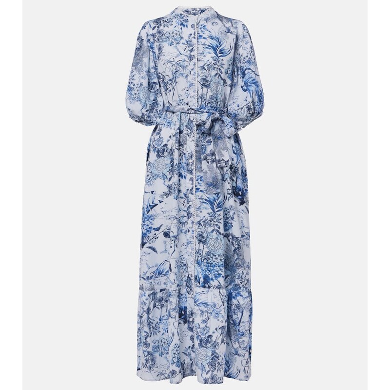 Melissa Odabash Kitty cotton and linen shirt dress
