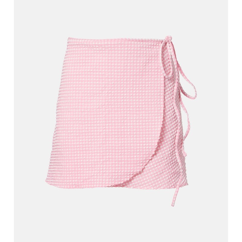 Hunza G Gingham beach cover-up