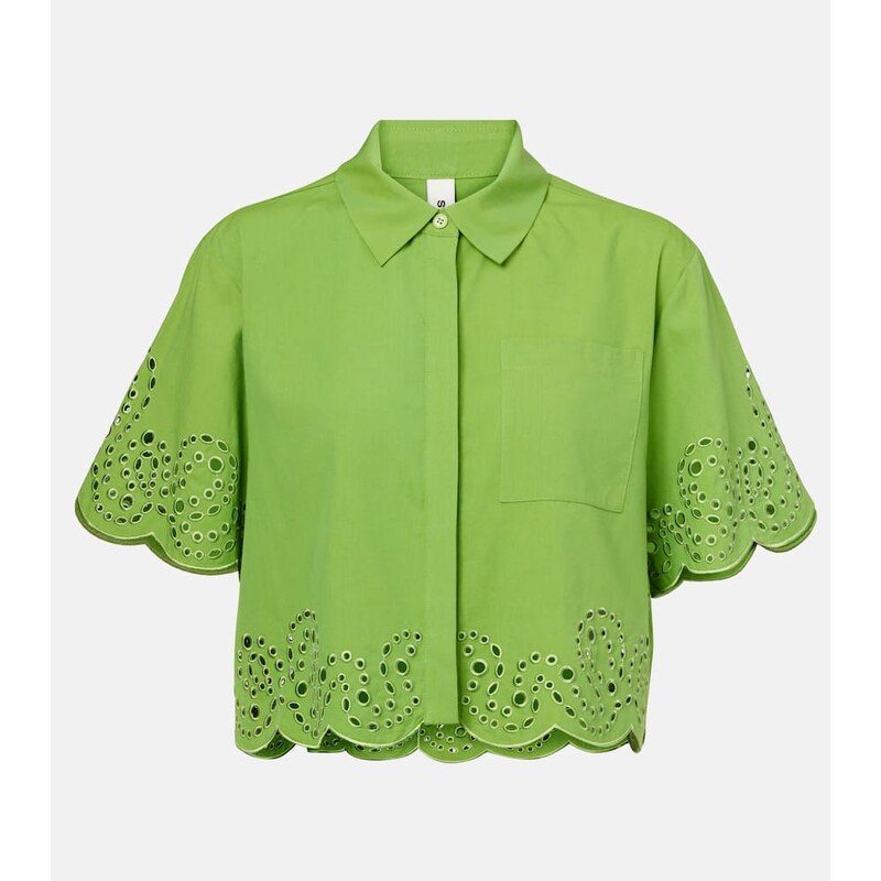 Simkhai Keyla broderie anglaise top