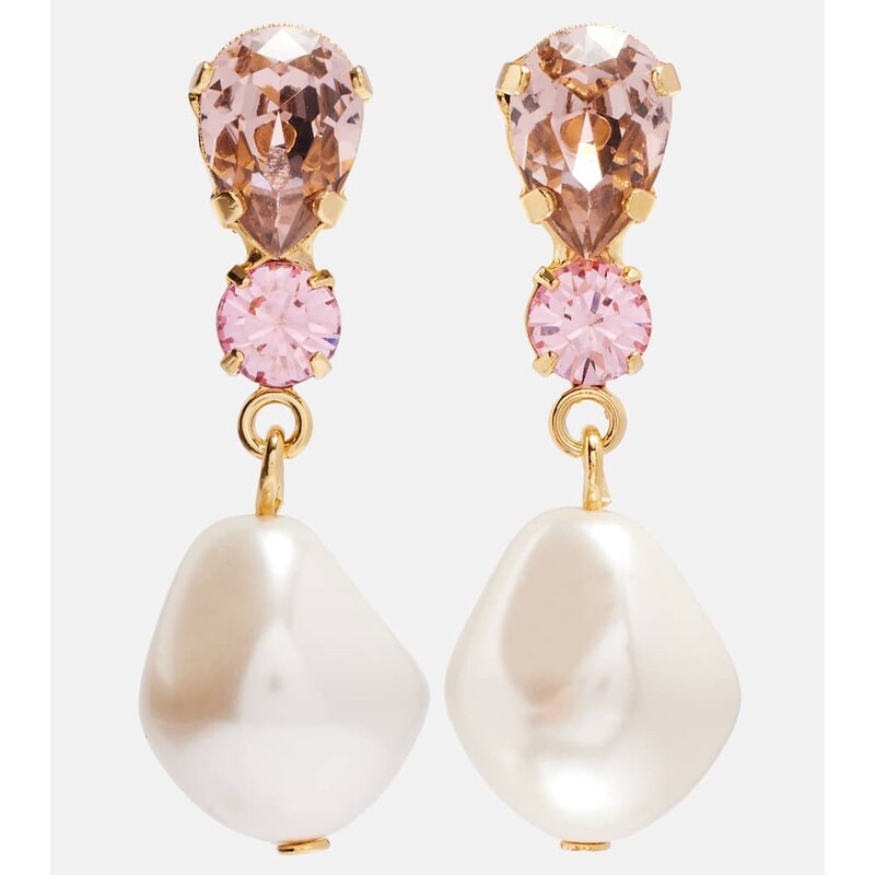 Jennifer Behr Kristina gold-plated drop earrings