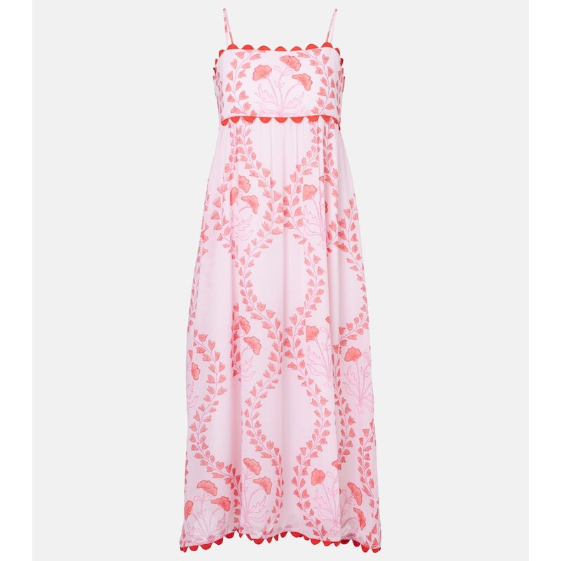 Juliet Dunn Printed cotton midi dress