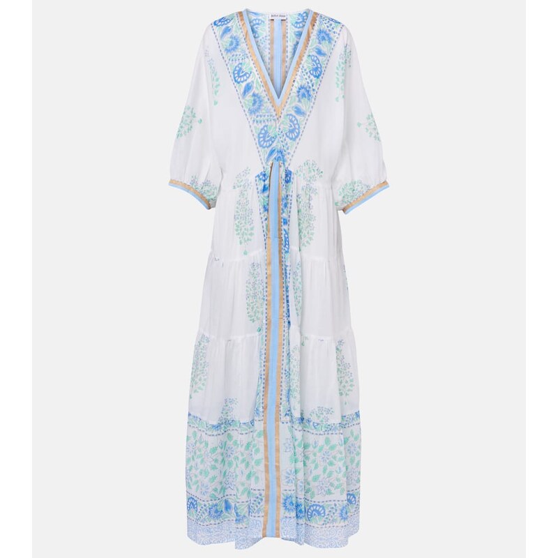 Juliet Dunn Paisley cotton maxi dress