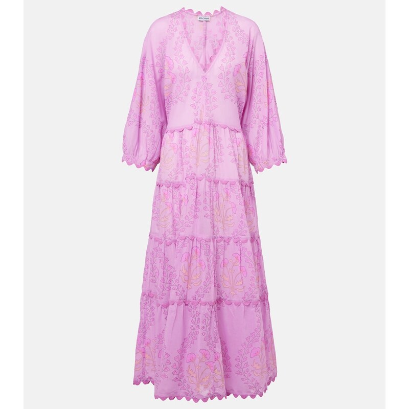 Juliet Dunn Printed cotton maxi dress