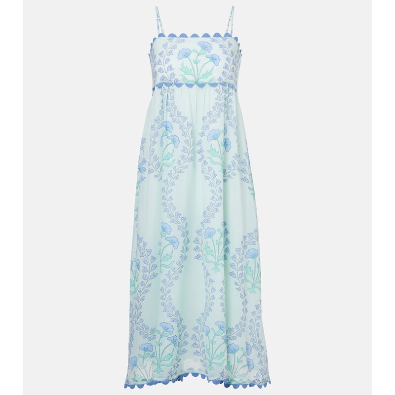 Juliet Dunn Floral cotton midi dress