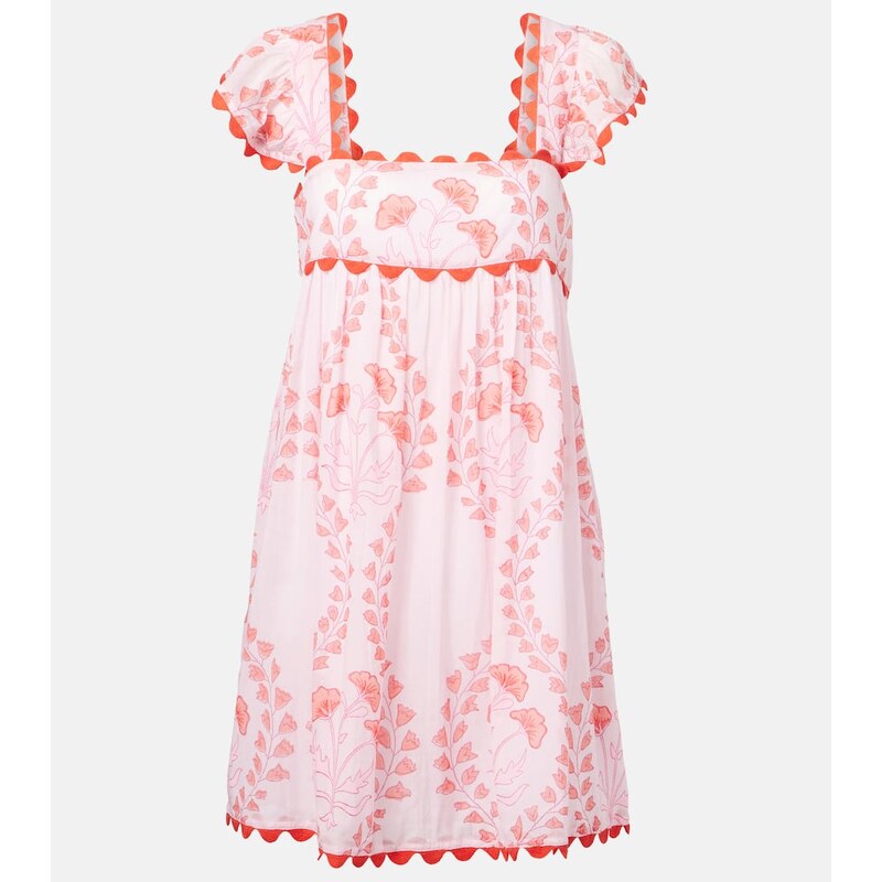 Juliet Dunn Printed cotton minidress