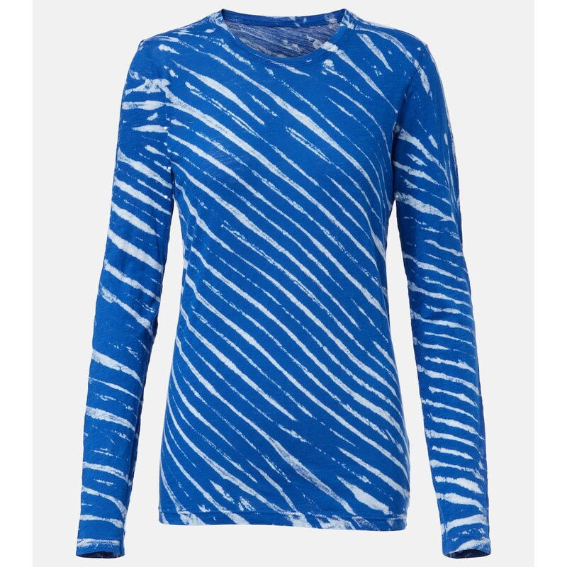 Proenza Schouler Mia tie-dye cotton jersey top