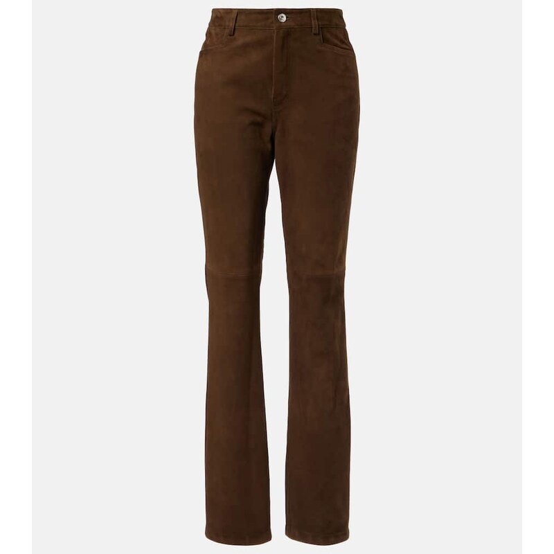 Proenza Schouler Maxine suede straight pants