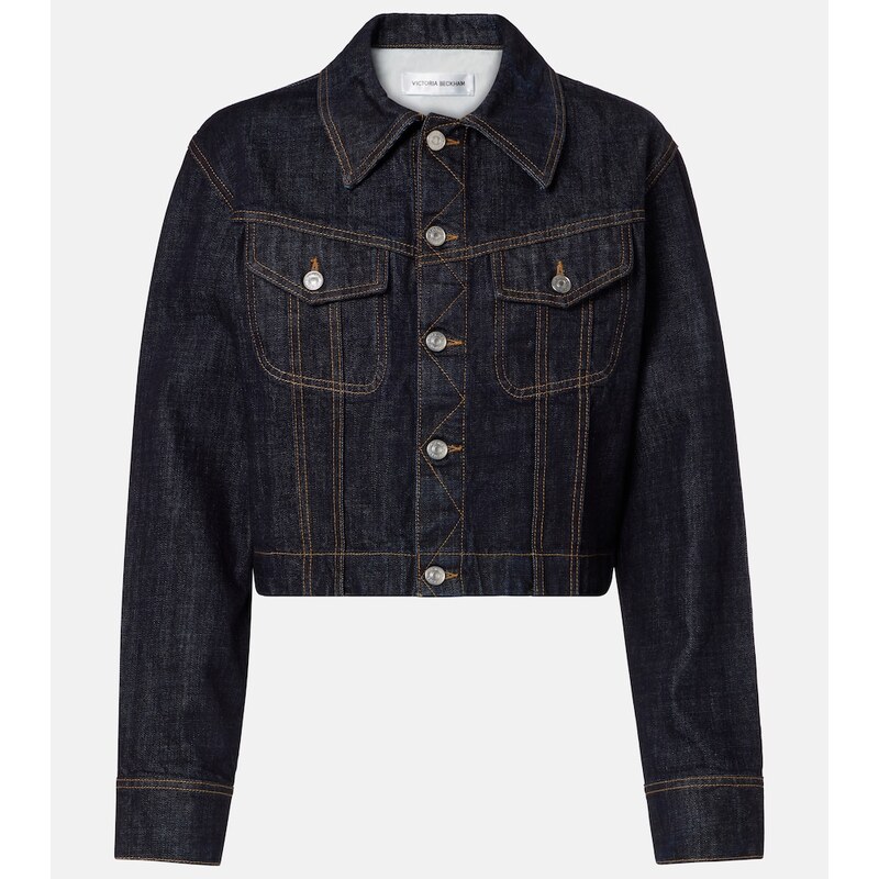 Victoria Beckham Cropped denim jacket