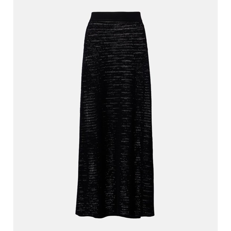 Victoria Beckham Pointelle midi skirt