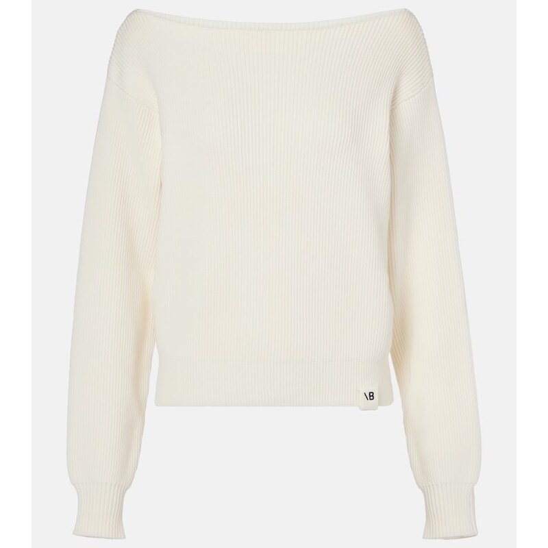 Victoria Beckham Cotton and silk-blend sweater