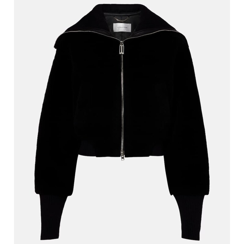 Victoria Beckham Shearling bomber jacket