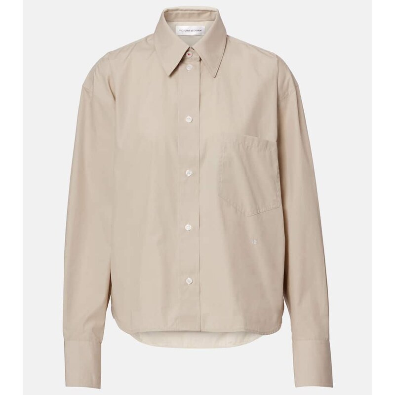Victoria Beckham Cropped cotton shirt