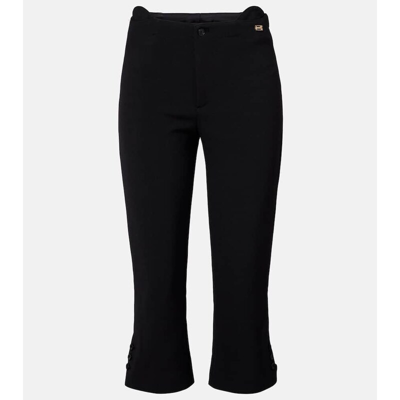 Victoria Beckham Logo capri pants