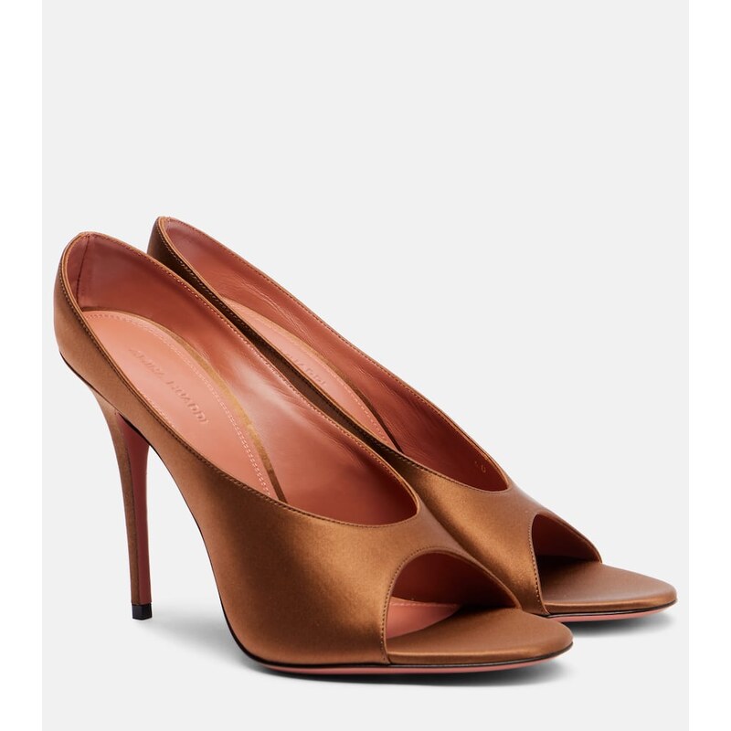 Amina Muaddi Anok 105 satin mules