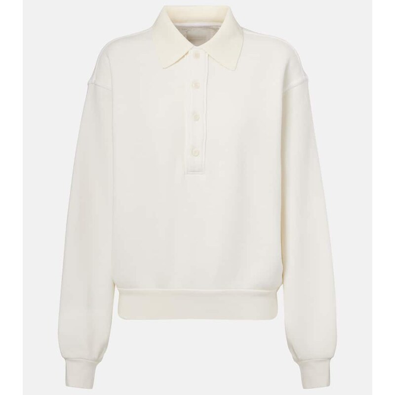 Citizens of Humanity Remi cotton-blend fleece polo sweatshirt