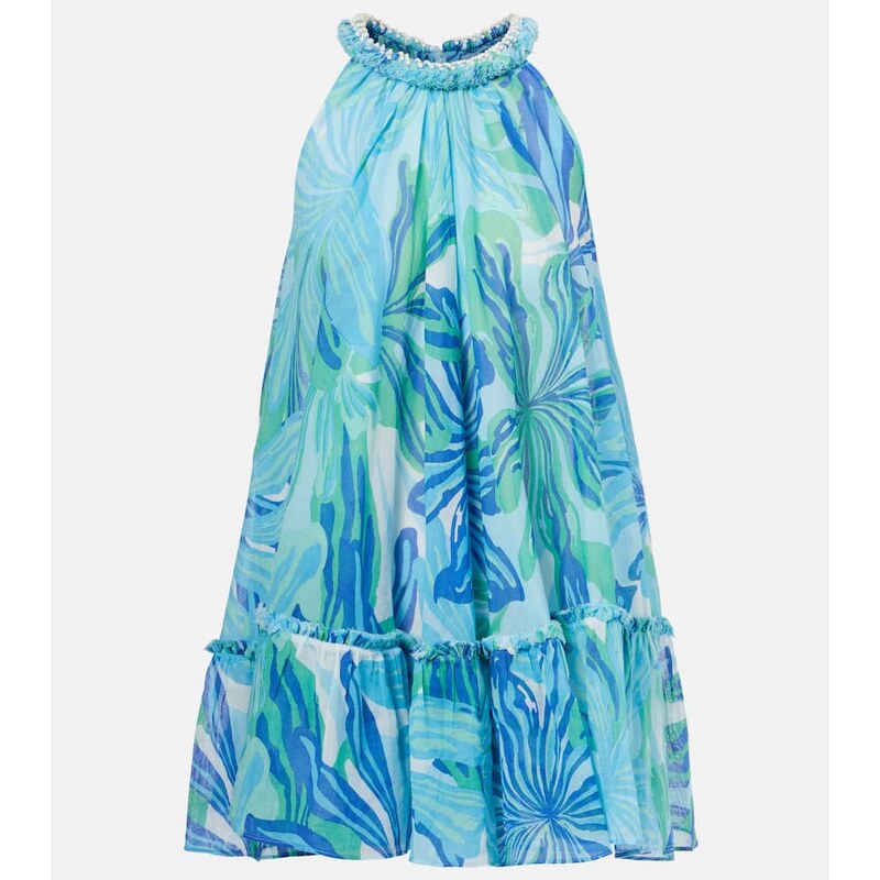 Poupette St Barth Cleo printed cotton gauze minidress