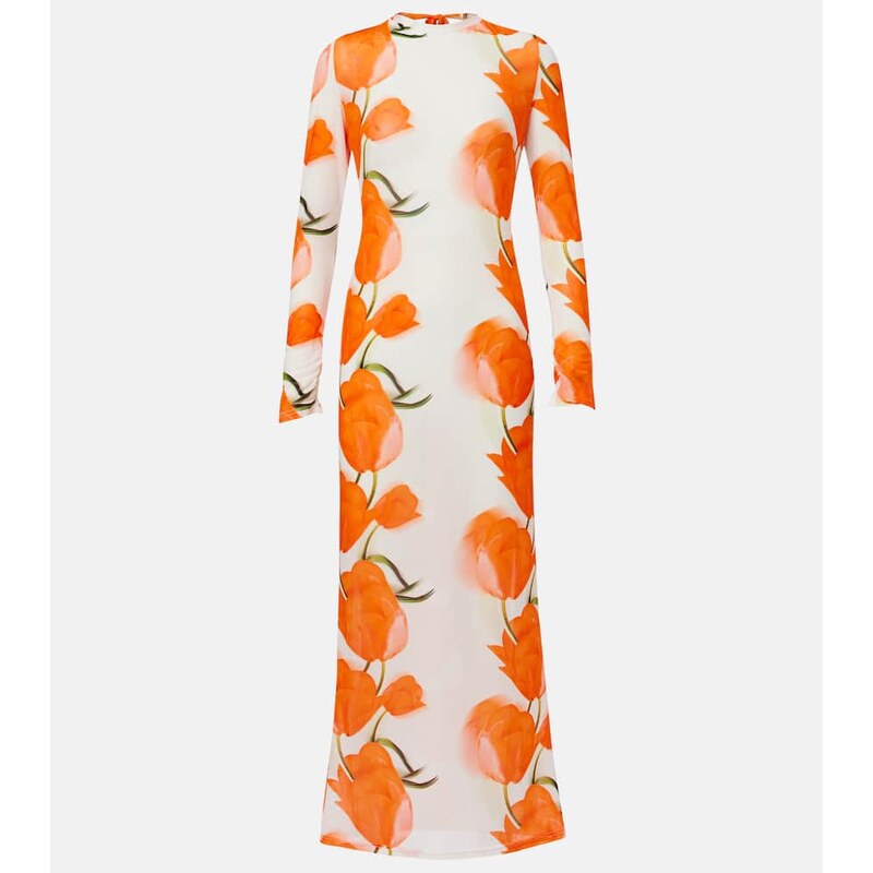 Alexandra Miro Selene open-back floral maxi dress