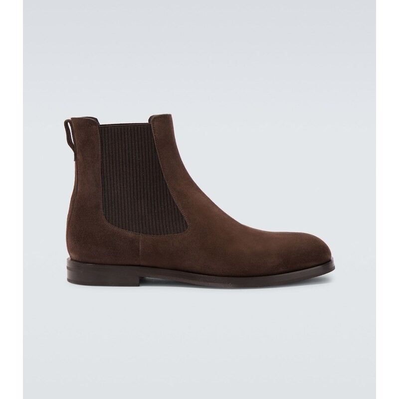 Manolo Blahnik Sempione suede Chelsea boots