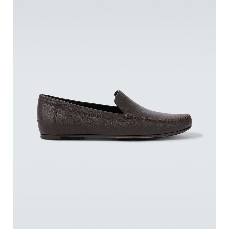 Manolo Blahnik Alder leather loafers