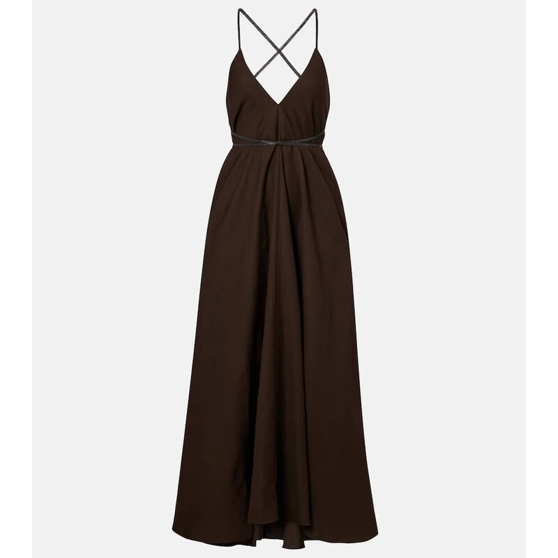 Brunello Cucinelli Open-back maxi dress