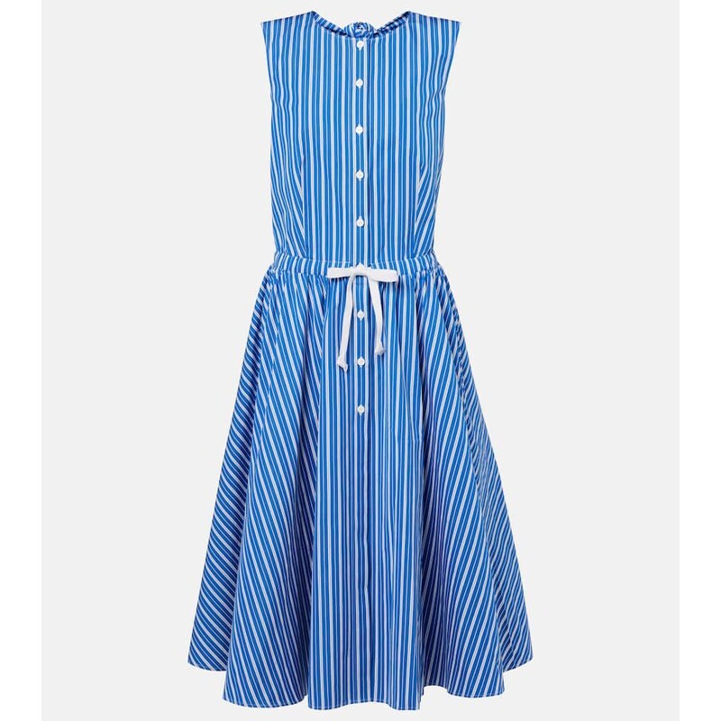 Patou Striped cotton shirt dress