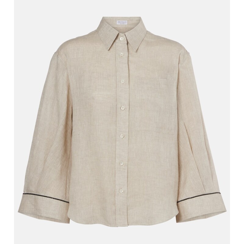 Brunello Cucinelli Monili linen shirt