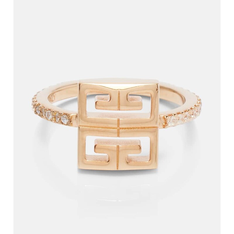 Givenchy 4G Swarovski-embellished ring