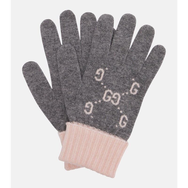 Gucci GG cashmere jacquard gloves