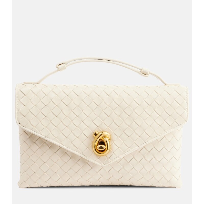Bottega Veneta Knot Lock Intrecciato leather top-handle bag